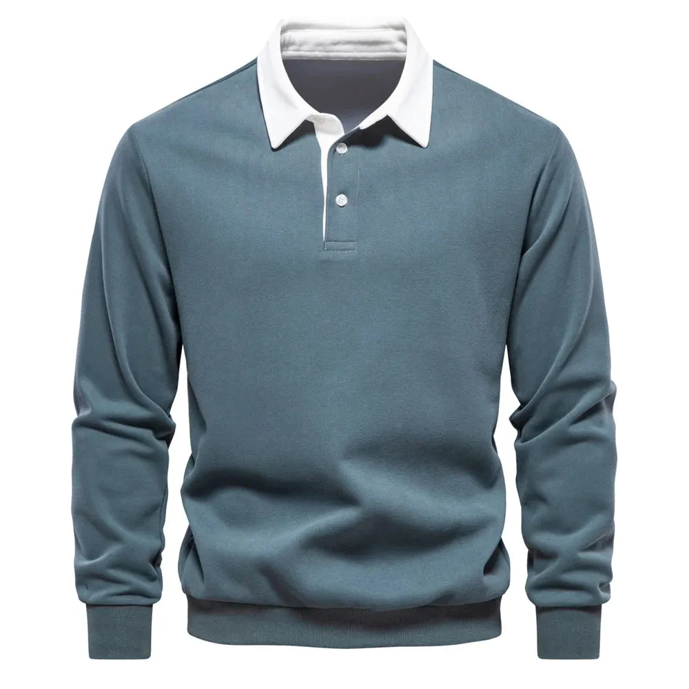 Mens Polo Sweatshirt