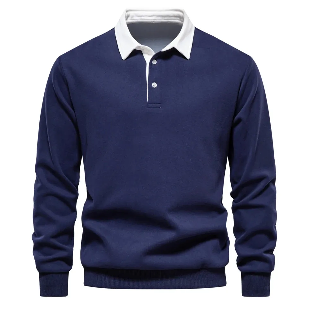 Mens Polo Sweatshirt