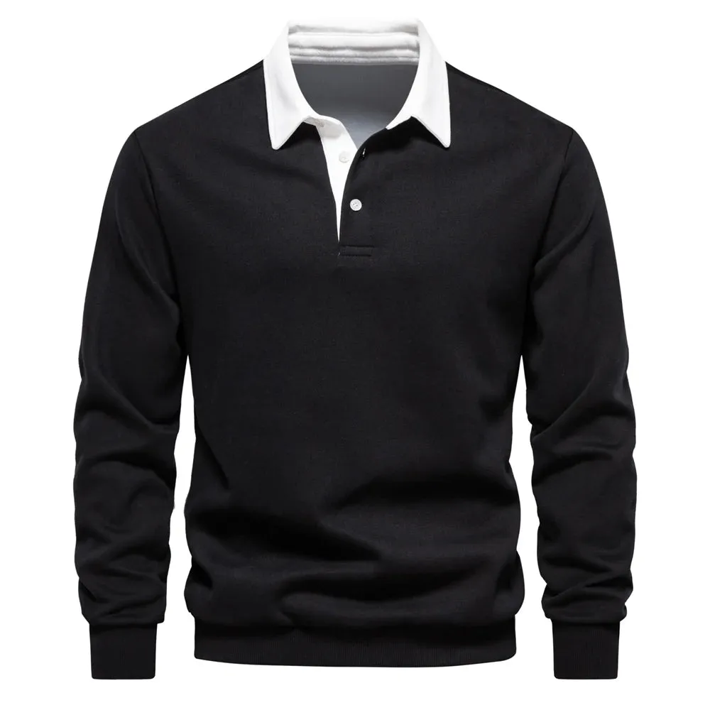 Mens Polo Sweatshirt
