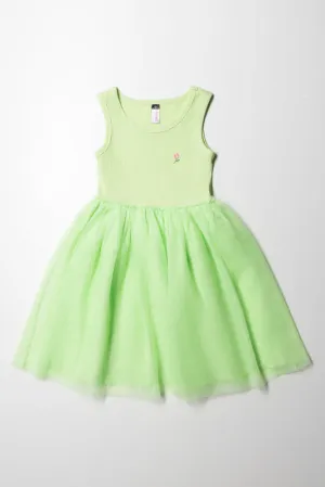 Mesh Combo Dress Paradise Green