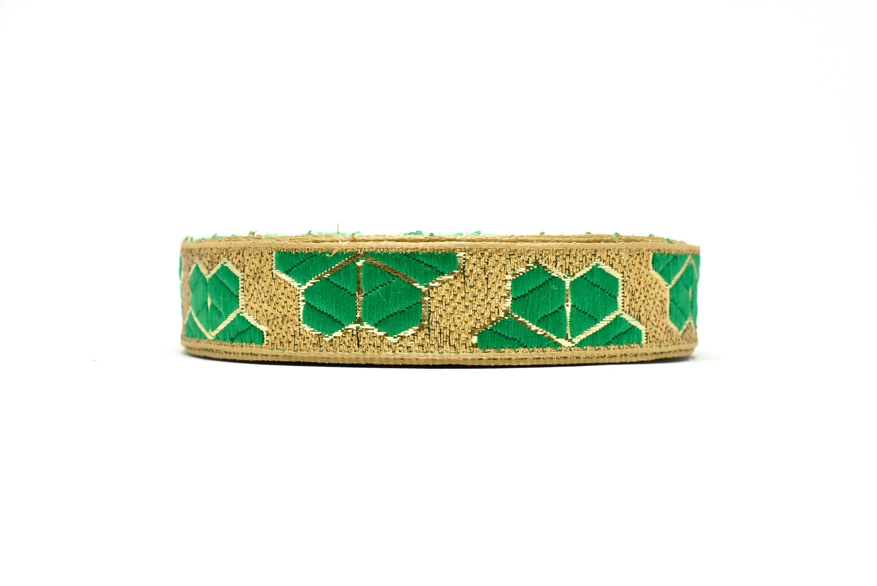 Metallic Leaf Jacquard Ribbons 1" - 1 Yard