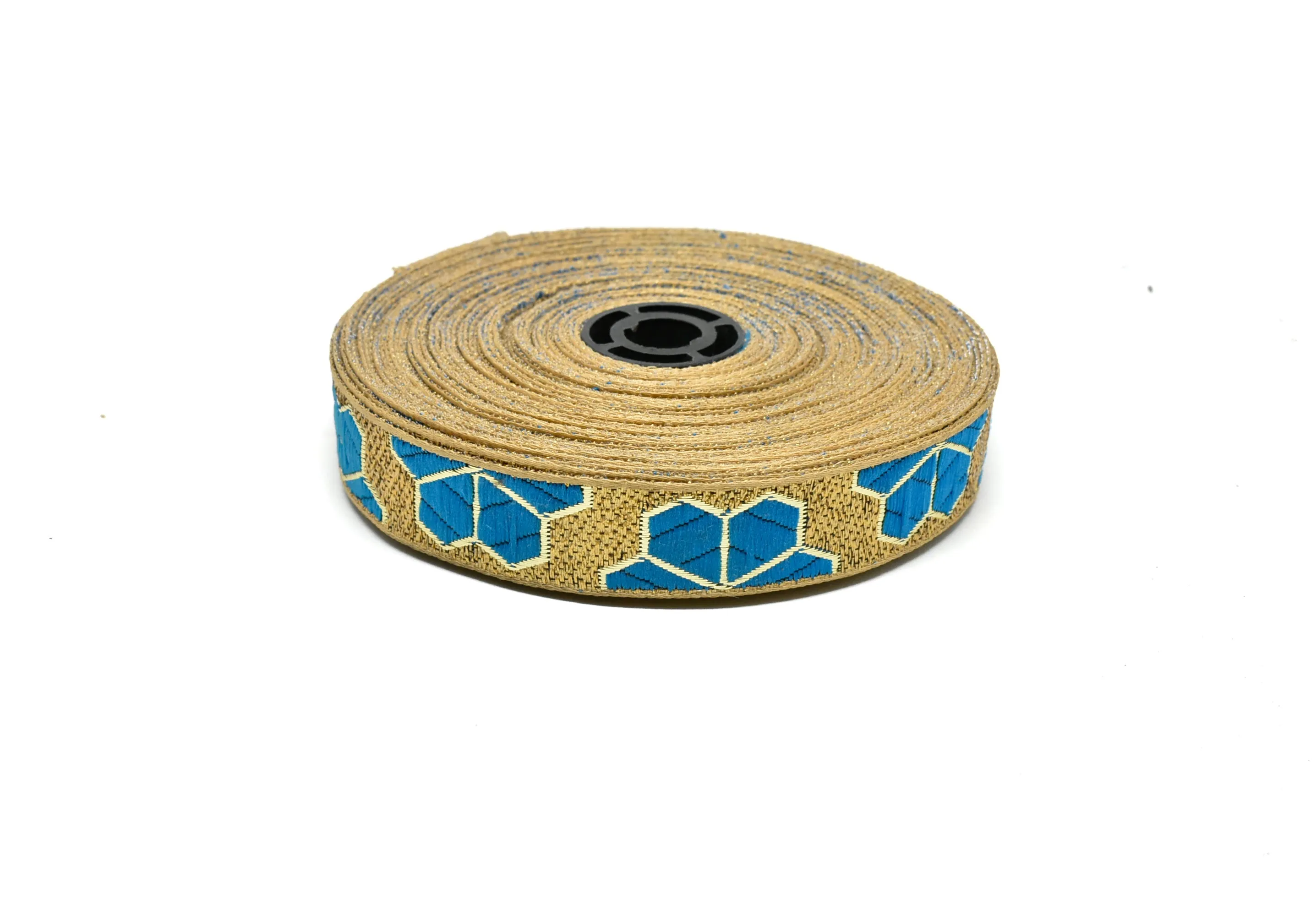 Metallic Leaf Jacquard Ribbons 1" - 1 Yard