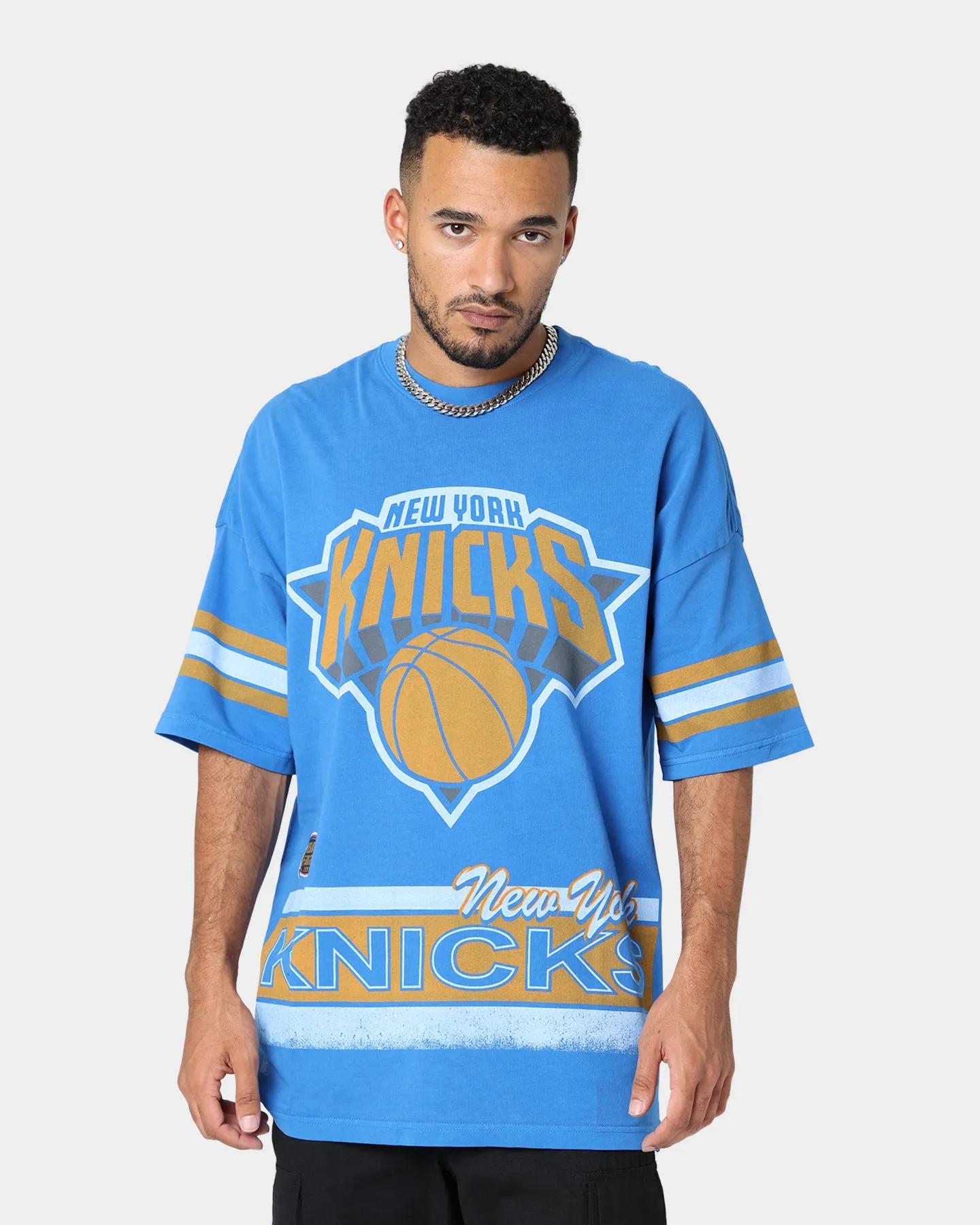 Mitchell & Ness New York Knicks Vintage Conference T-Shirt Faded Royal