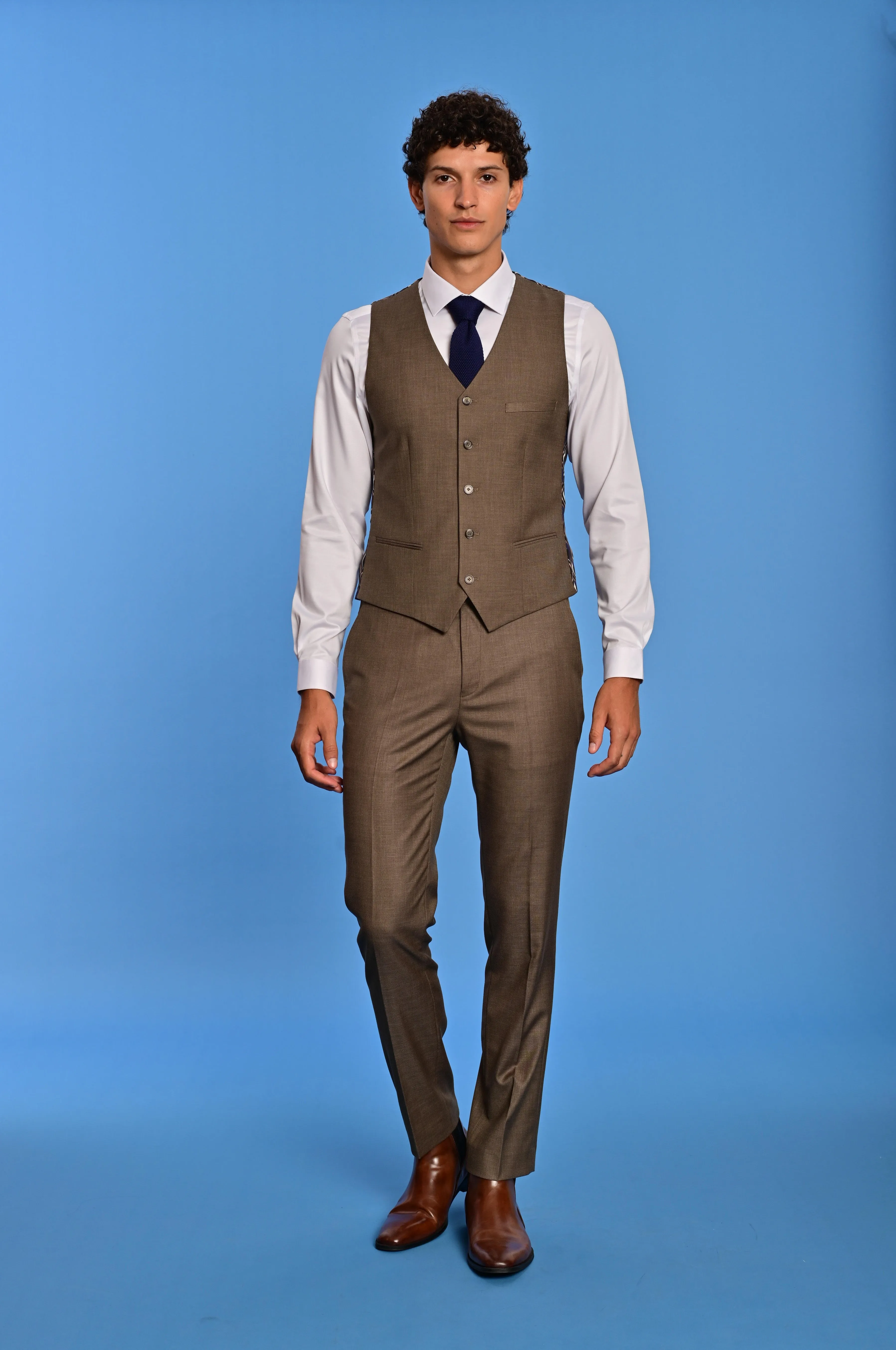 Modern Fit - Downing Pants - Dark Khaki Shark