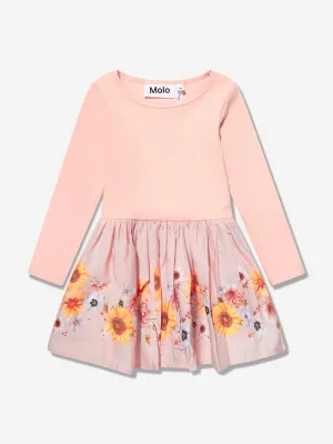 Molo Baby Girls Retro Stripe Dress in Pink