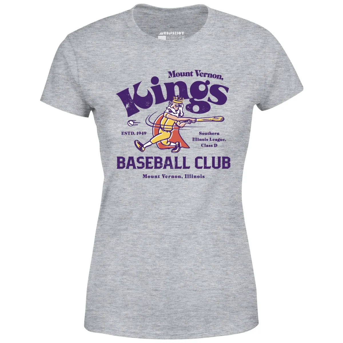 Mount Vernon Kings - Illinois - Vintage Defunct Baseball Teams - Women's T-Shirt