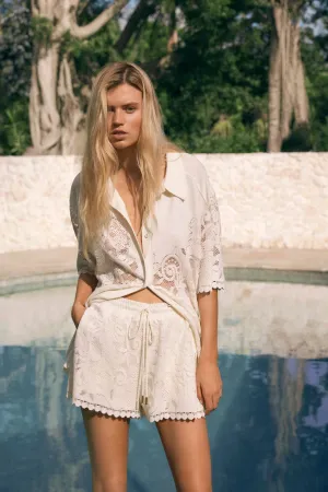 Muses Lace Oversize Shirt