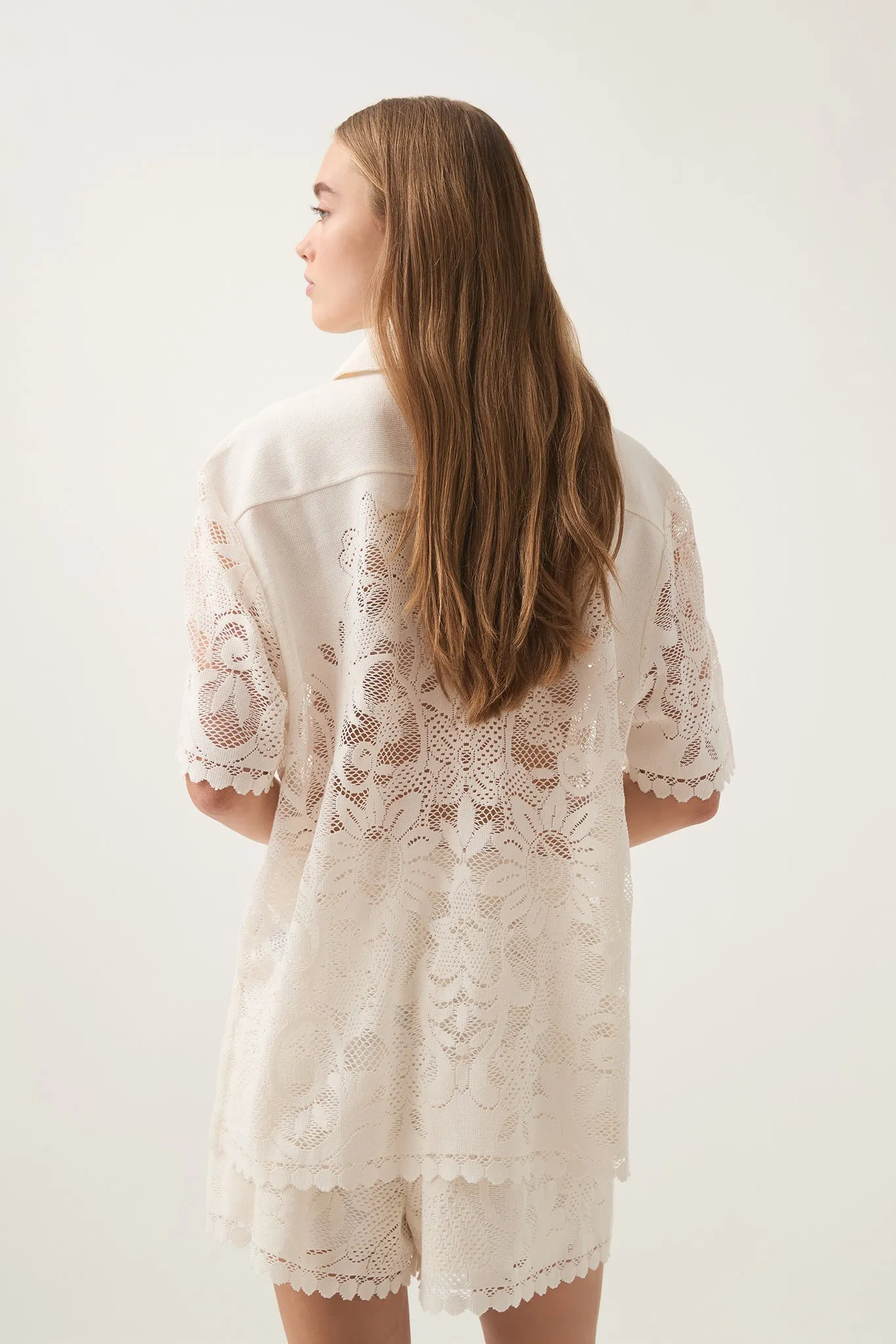 Muses Lace Oversize Shirt