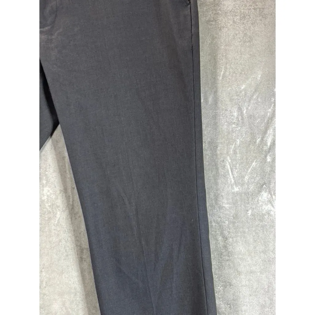 NORDSTROM RACK Men's Solid Charcoal Modern-Fit Flat-Front Pants SZ 36X32