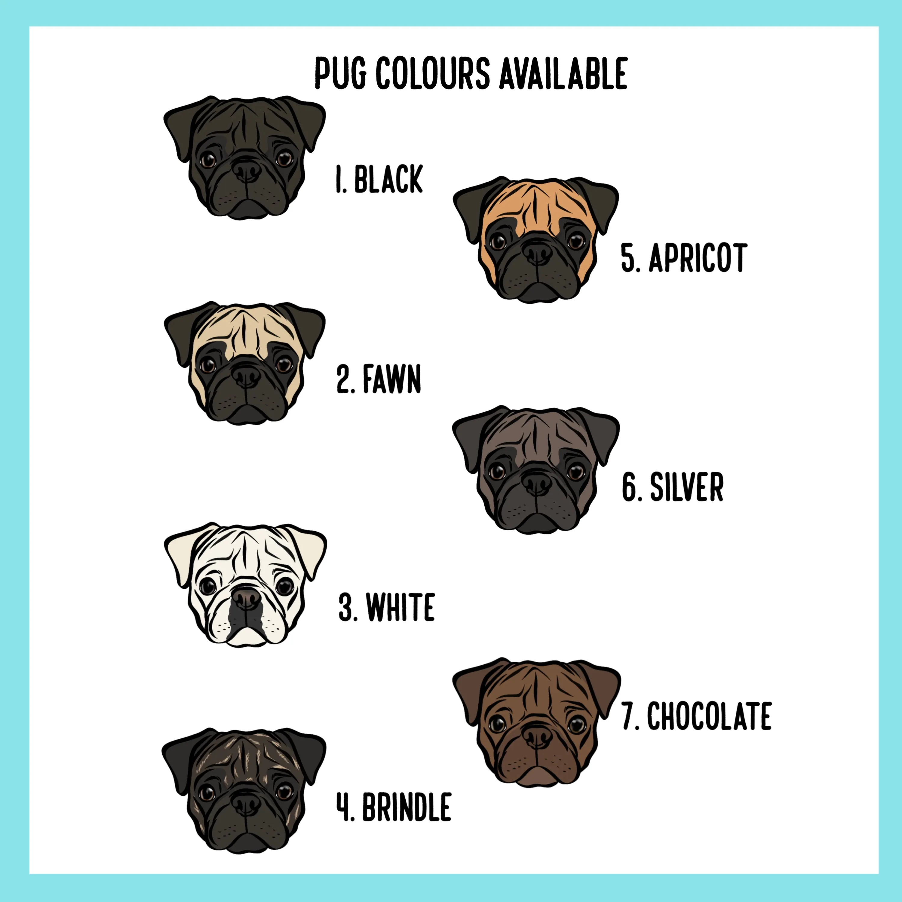 Personalised Pug T-Shirt