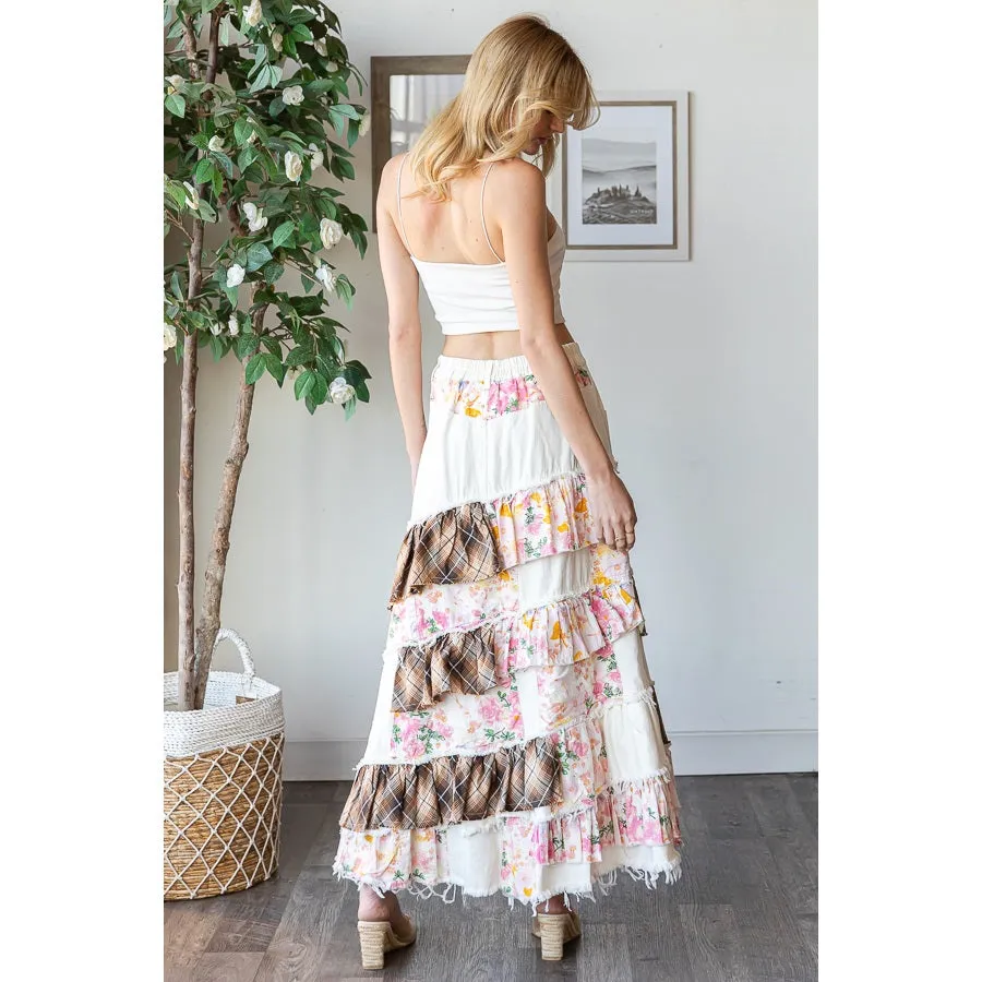 Plaid & Floral  Maxi