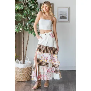 Plaid & Floral  Maxi