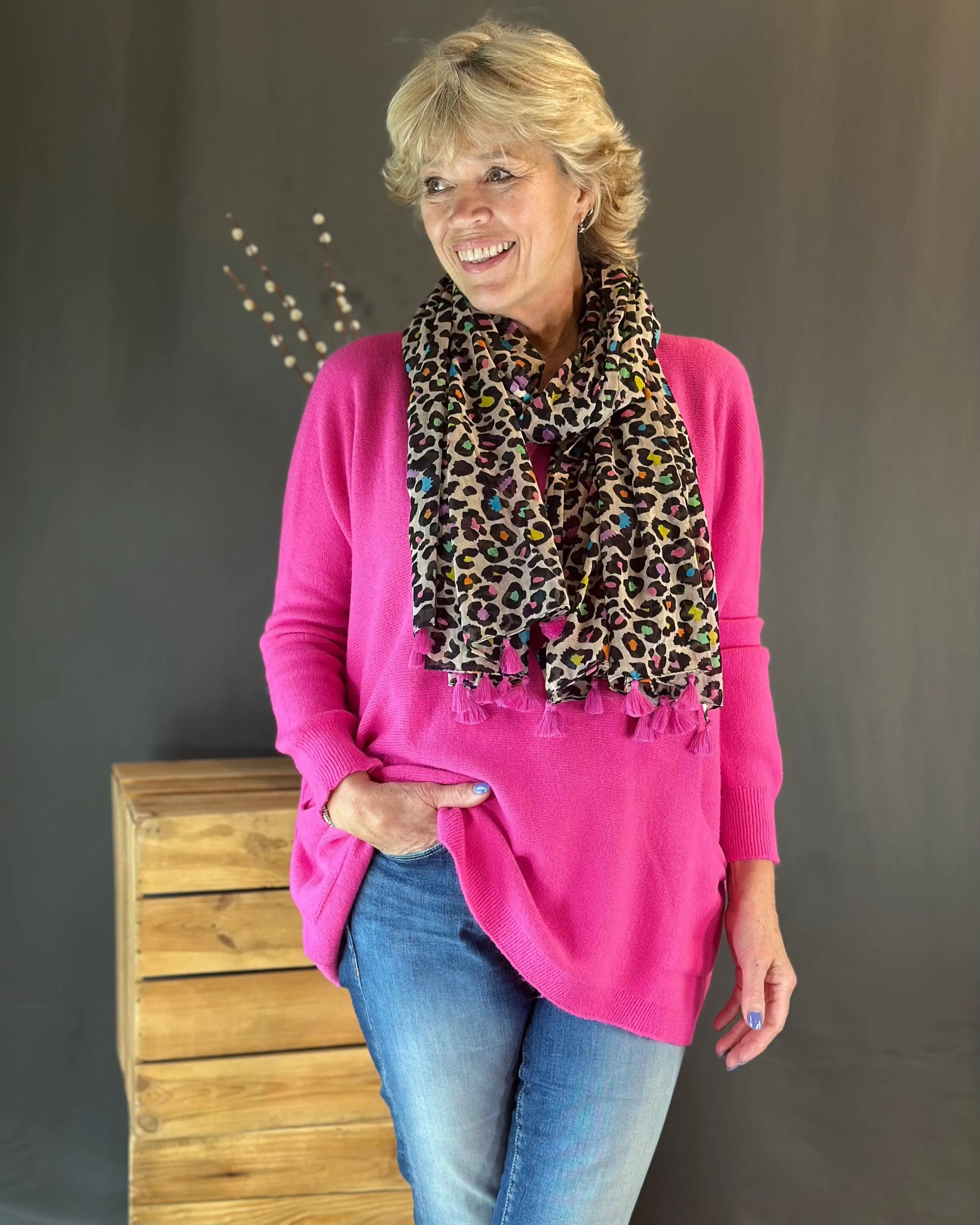 Pocket Jumper - Fuchsia