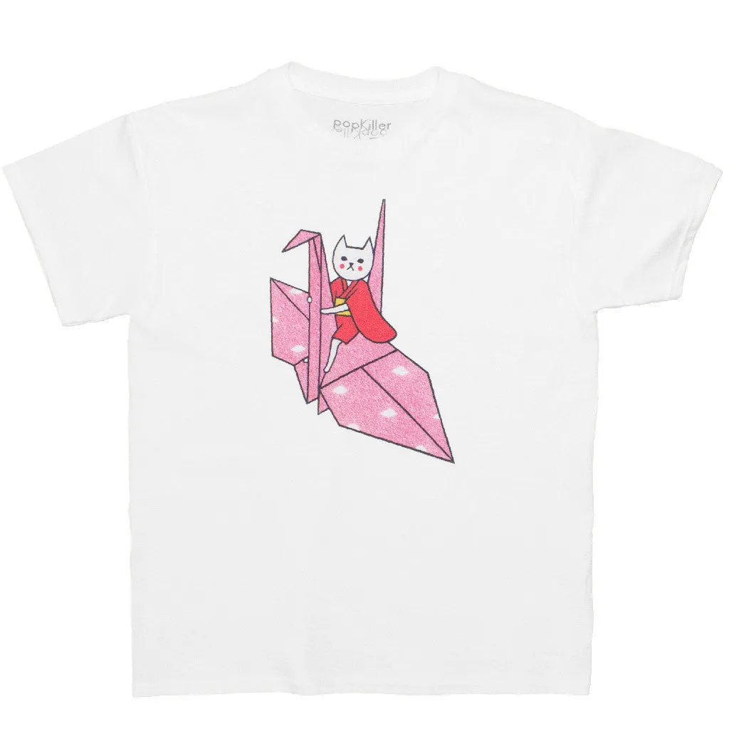 Popkiller Artist Series Naoshi Flying Paper Crane Youth T-shirt