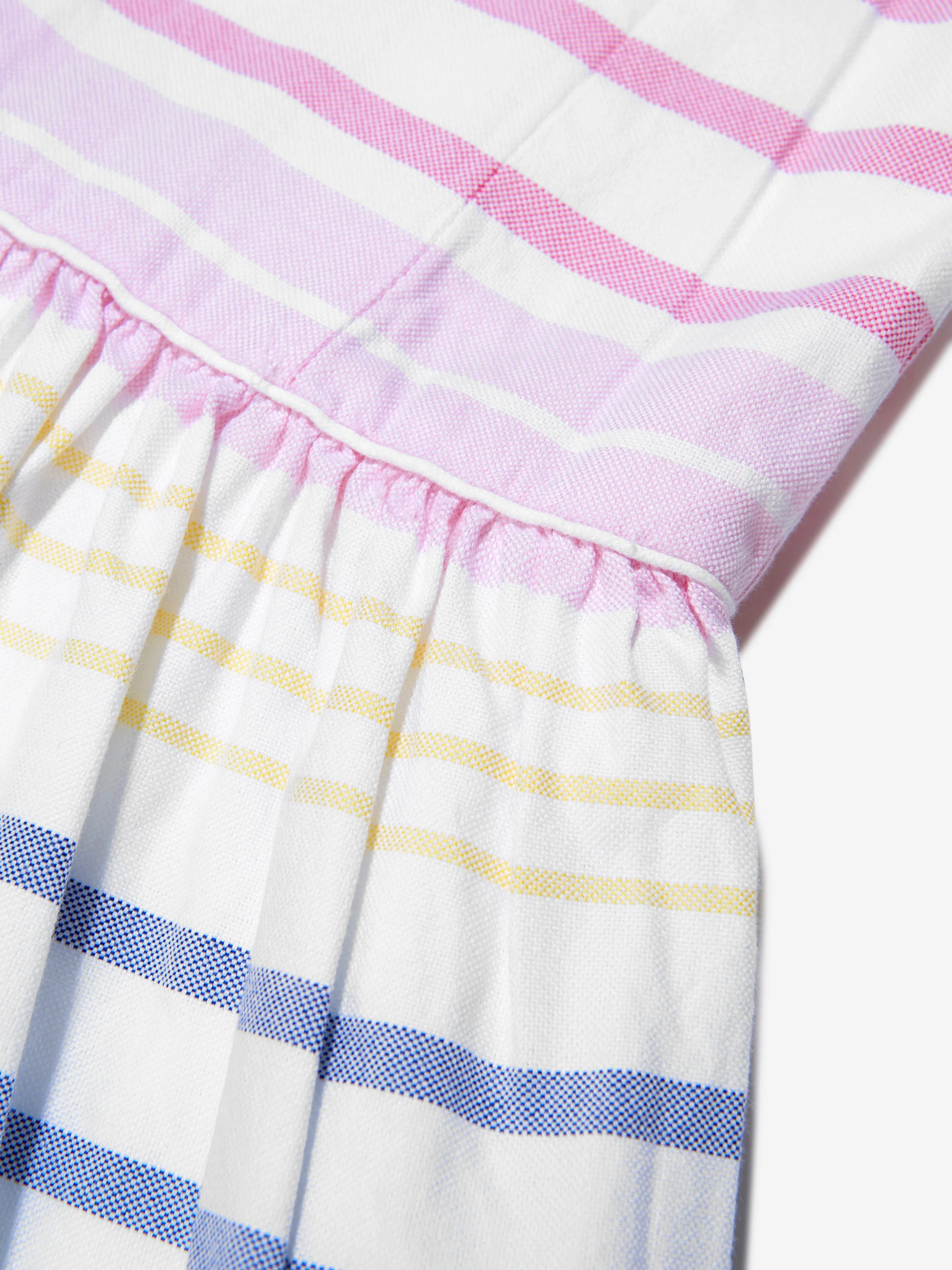 Ralph Lauren Girls Cotton Striped Fit And Flare Dress