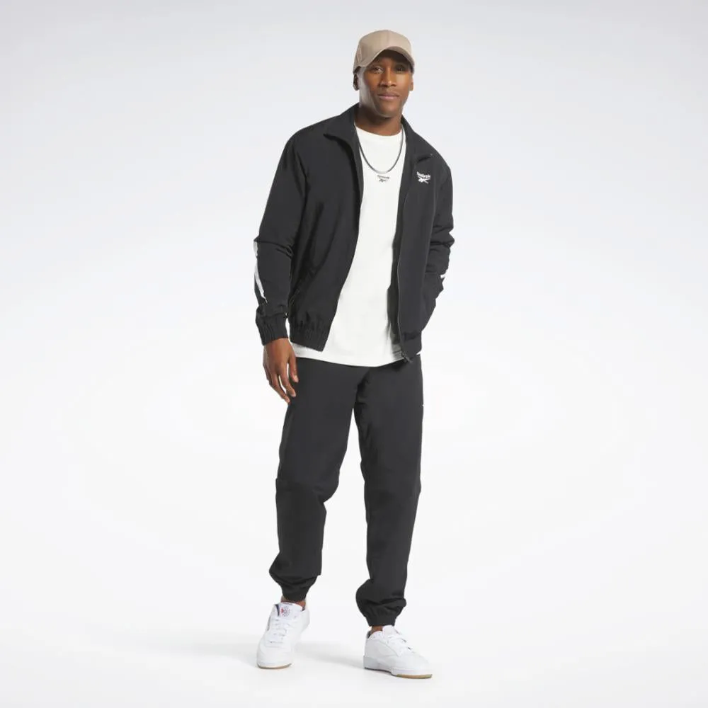 Reebok Apparel Men Classics Vector Tracksuit Bottoms BLACK