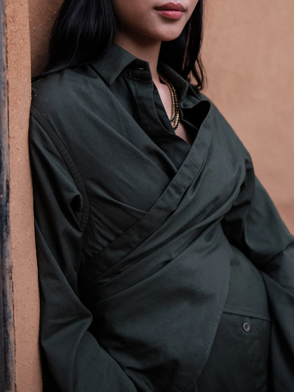 Seattle Wrap Shirt Black