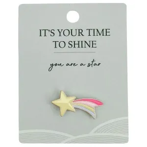 Shooting Star Memento Pin Yellow 2cm