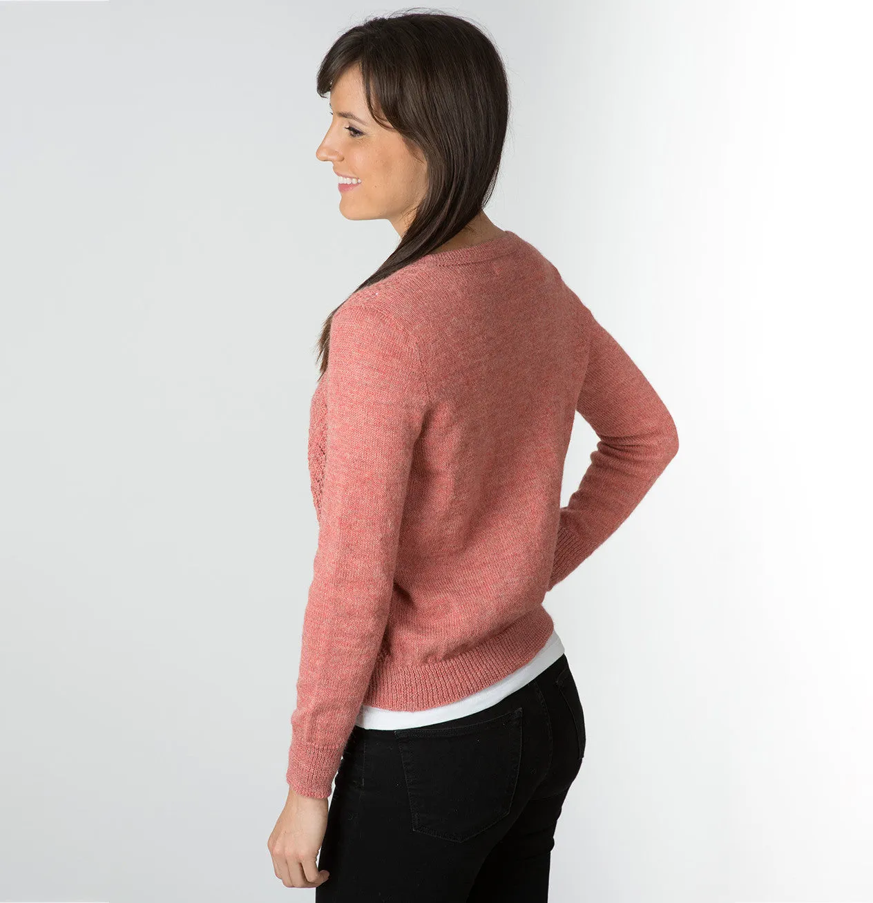 Sindy Alpaca Wool Lace Cardigan