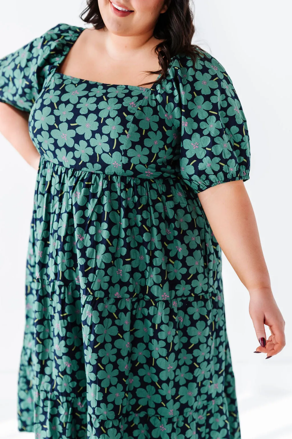 Skye Floral Dress in Blue Multi