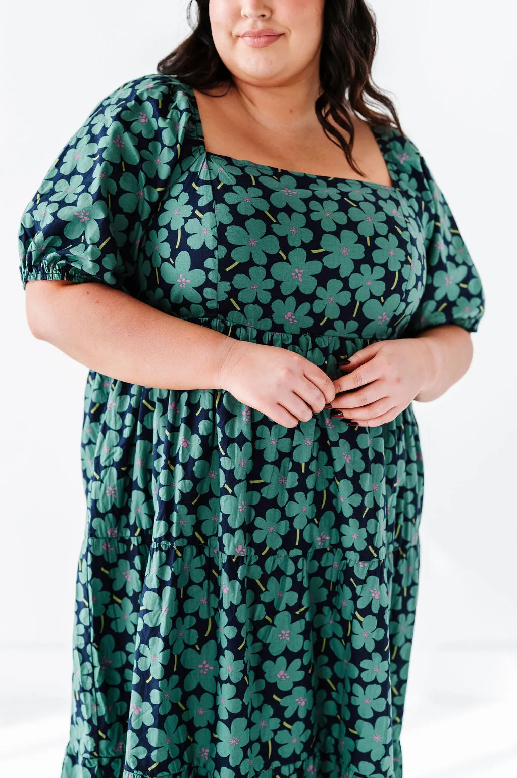Skye Floral Dress in Blue Multi