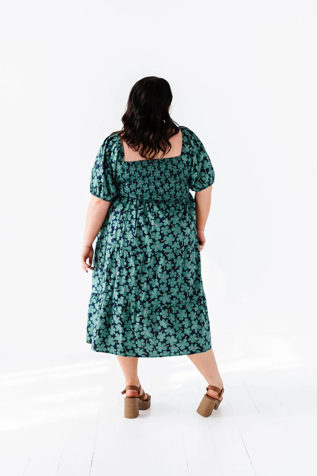 Skye Floral Dress in Blue Multi