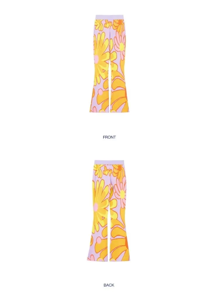 Slim Fit Jacquard Knit Pants【s0000003293】