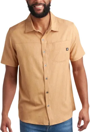 Spyder Mens Short Sleeve Button Down Shirts - Casual Collared Wrinkle Free Dress Shirts for Men - Travel, Office & Daily Wear