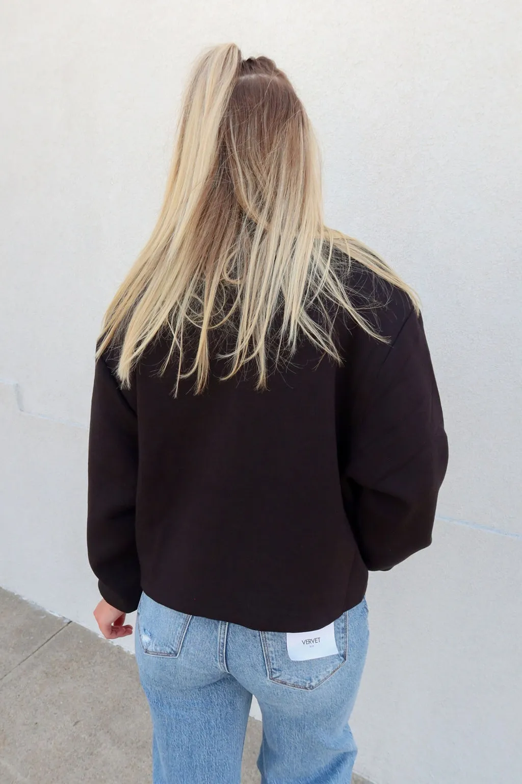 Staple Black Stretchy Pont Jacket