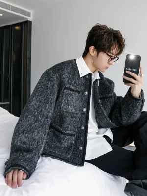 Stylish Knit Button-Up Jacket