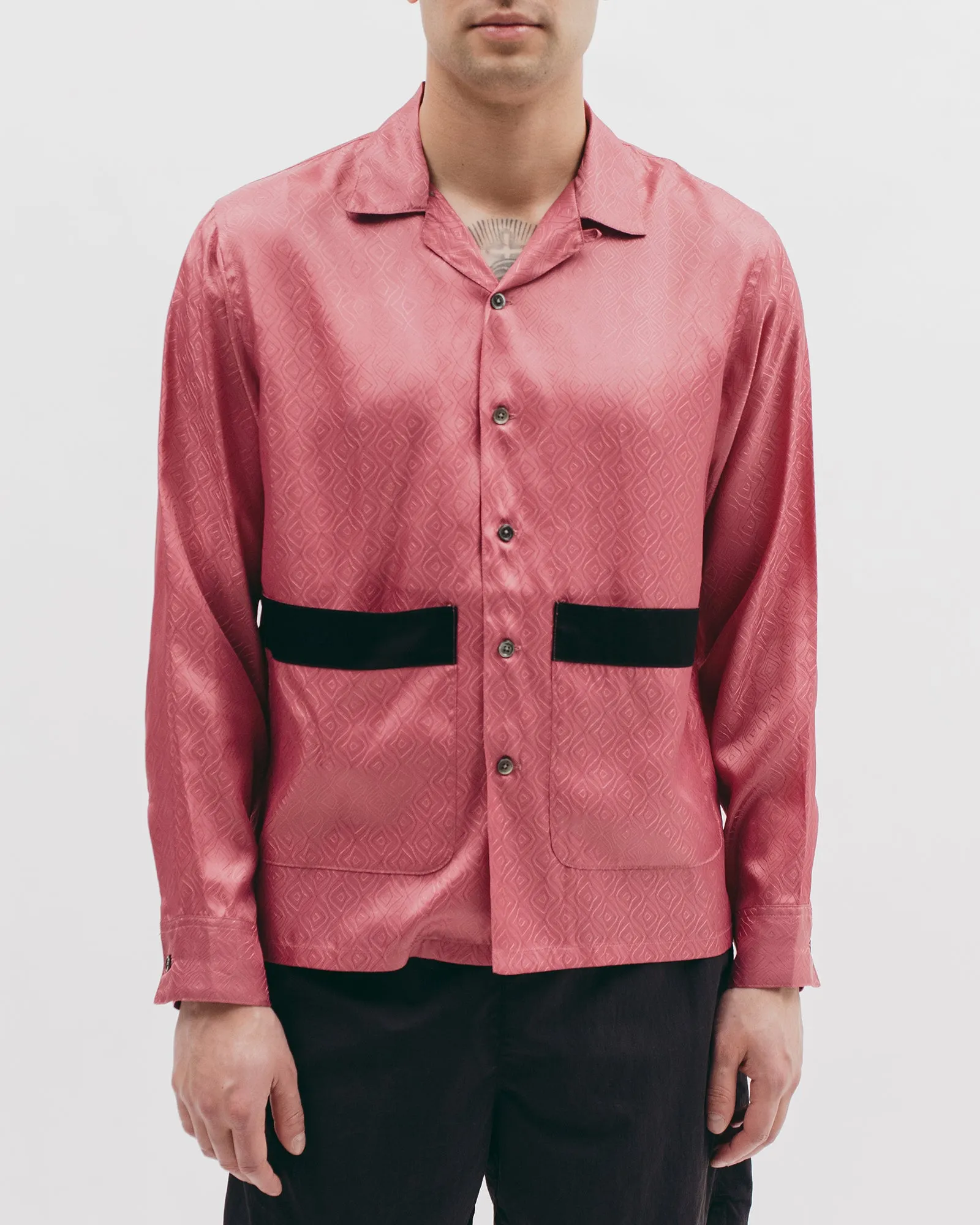 Tile L/S Shirt - Coral