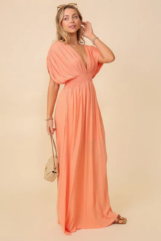 Timing Summer Spring Vacation Maxi Sundress Lined