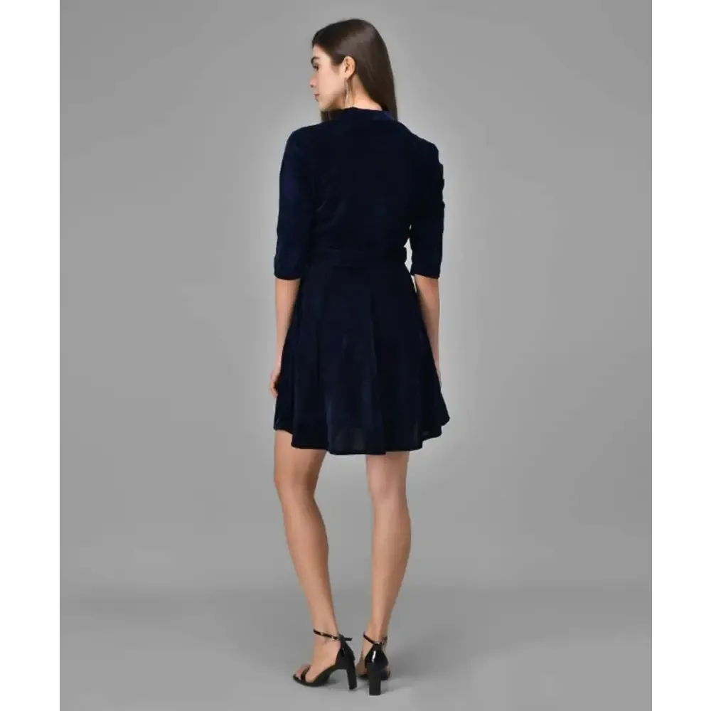 Trendy Velvet Dress for Women