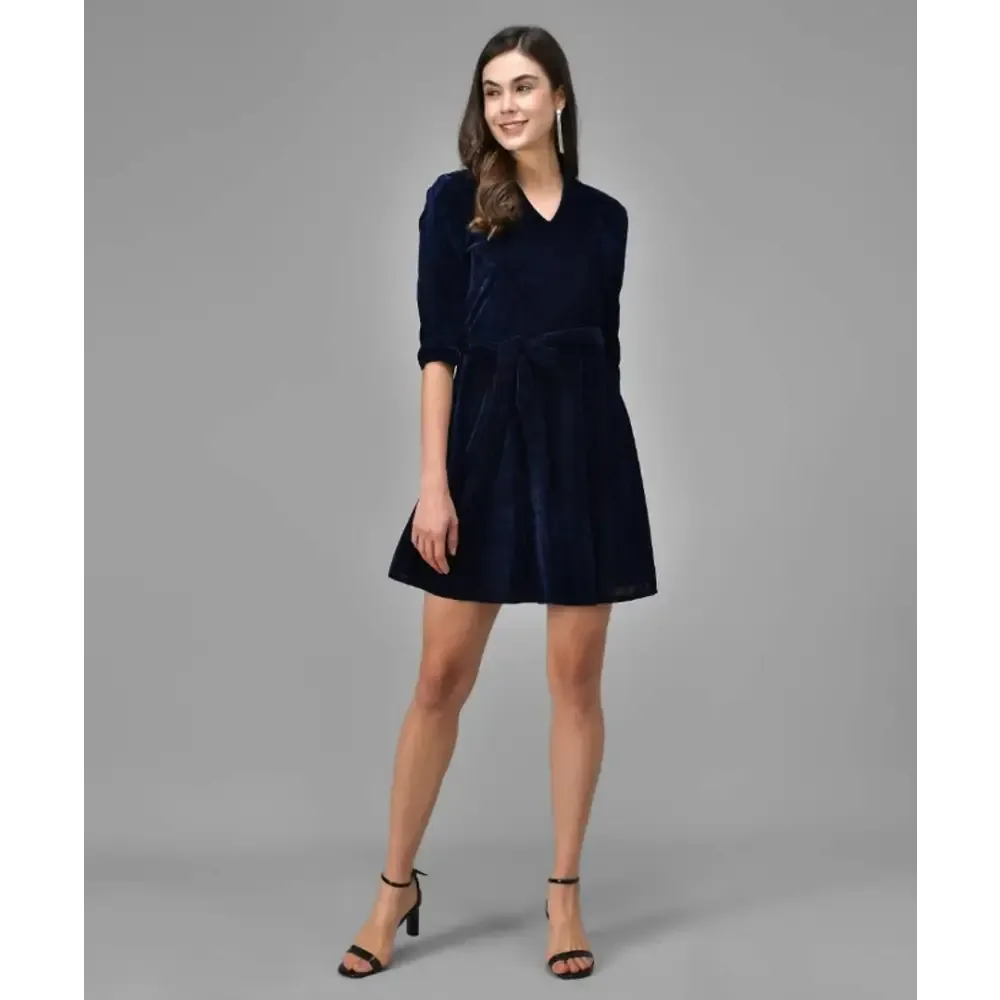 Trendy Velvet Dress for Women