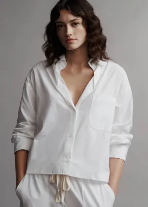 TWP Day After Shirt in Vintage Washed Cotton Poplin White