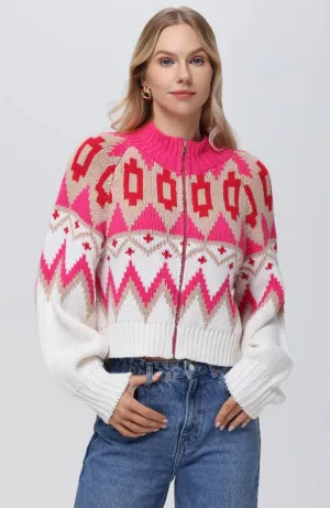 Victoria Fair Isle Zip Jacket