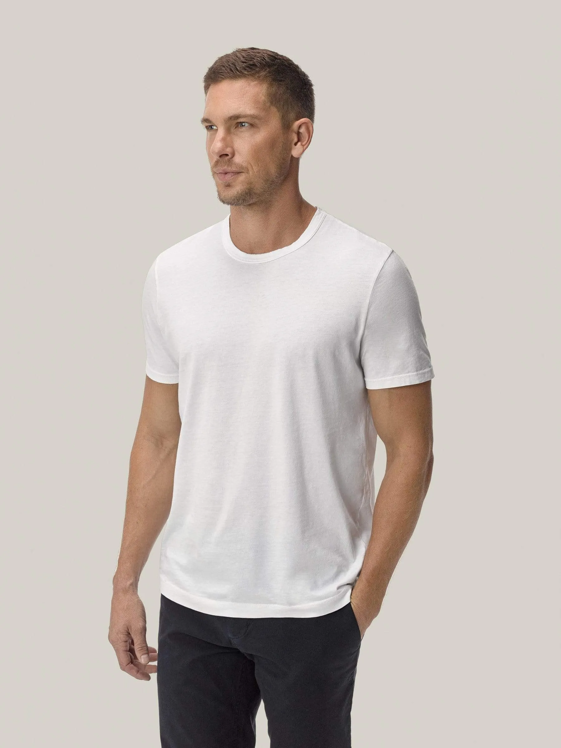 White Pima Classic Tee