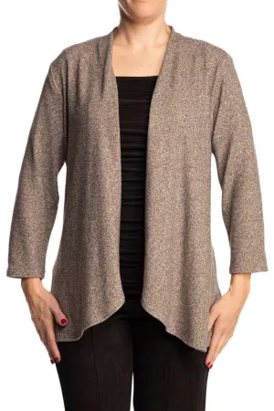 Women's Cardigan Mocha Soft Taupe Quality Stretch Comfort fabric Easy care True to Size Fit  Sizes S-XLARGE Our Best Seller Now On Sale 50 Off Quality Made in Canada Exclusive AT Yvonne Marie Boutiques