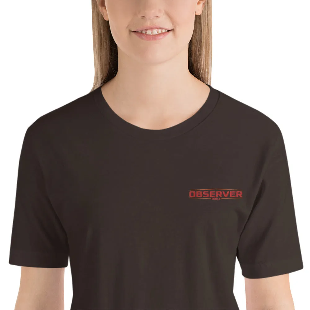 Women's Classic-Fit T-Shirt - Orange Embroidered Logo