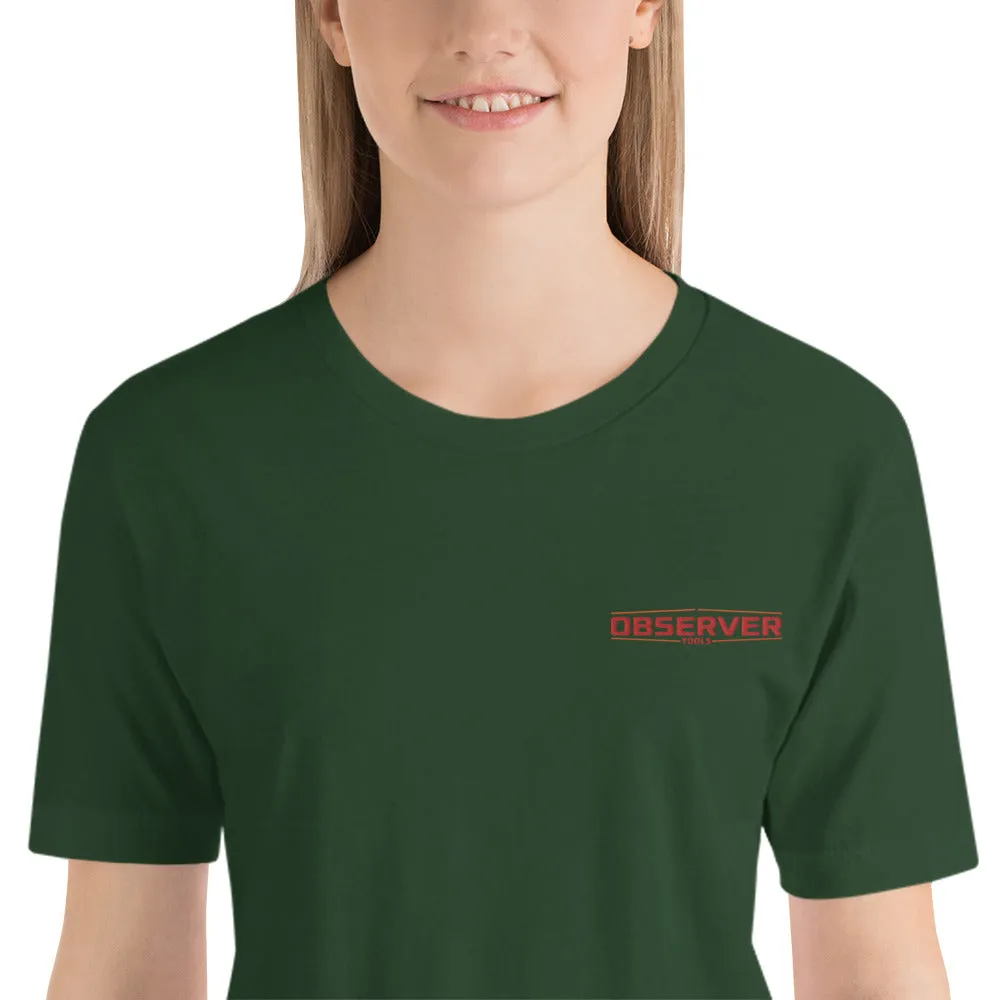Women's Classic-Fit T-Shirt - Orange Embroidered Logo