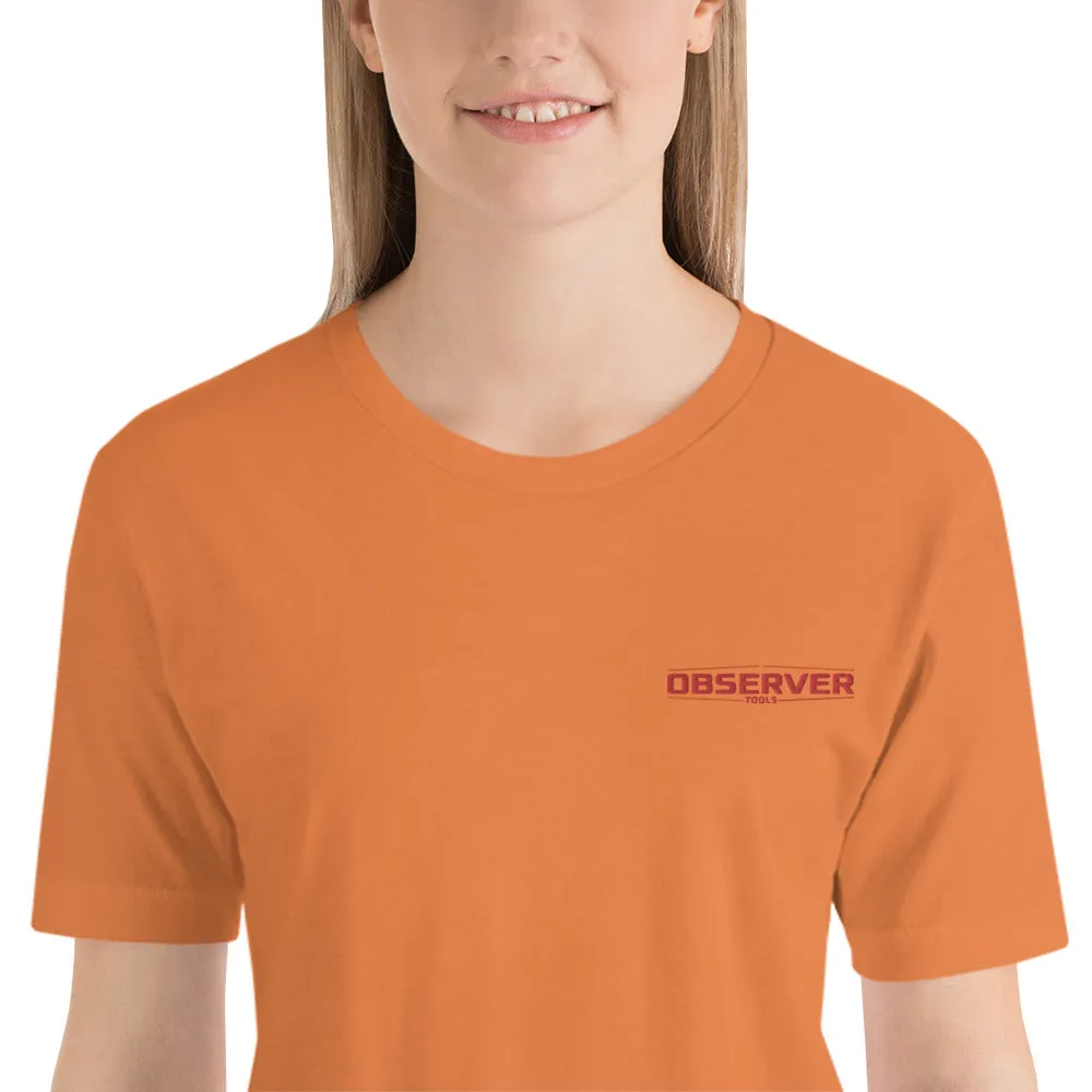 Women's Classic-Fit T-Shirt - Orange Embroidered Logo