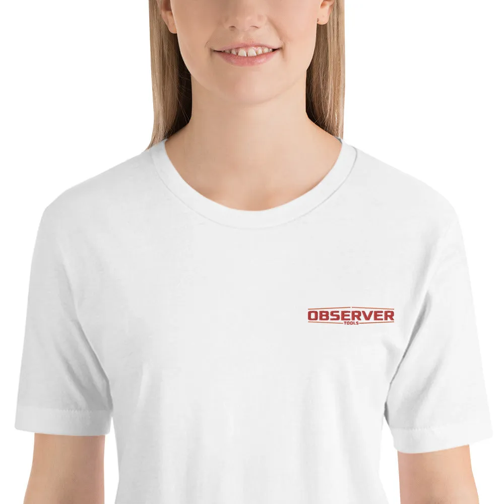 Women's Classic-Fit T-Shirt - Orange Embroidered Logo