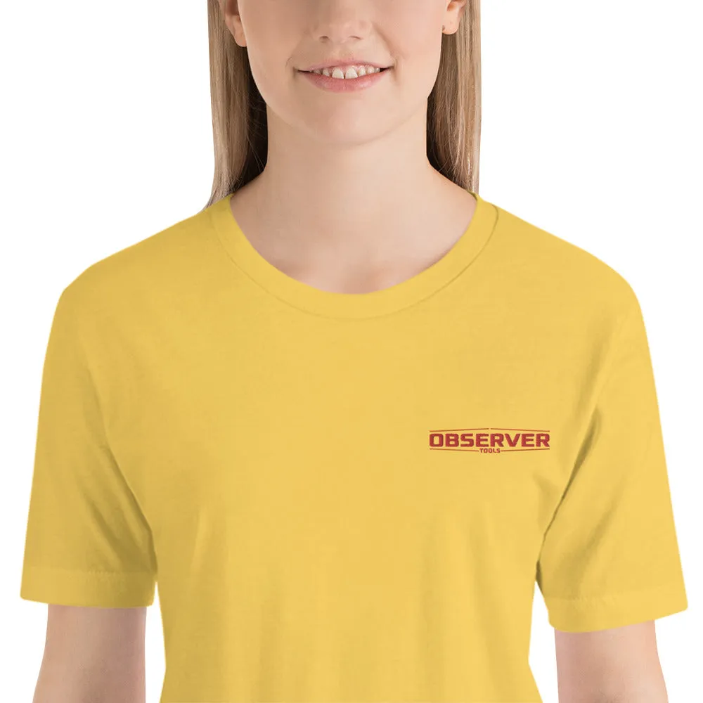 Women's Classic-Fit T-Shirt - Orange Embroidered Logo