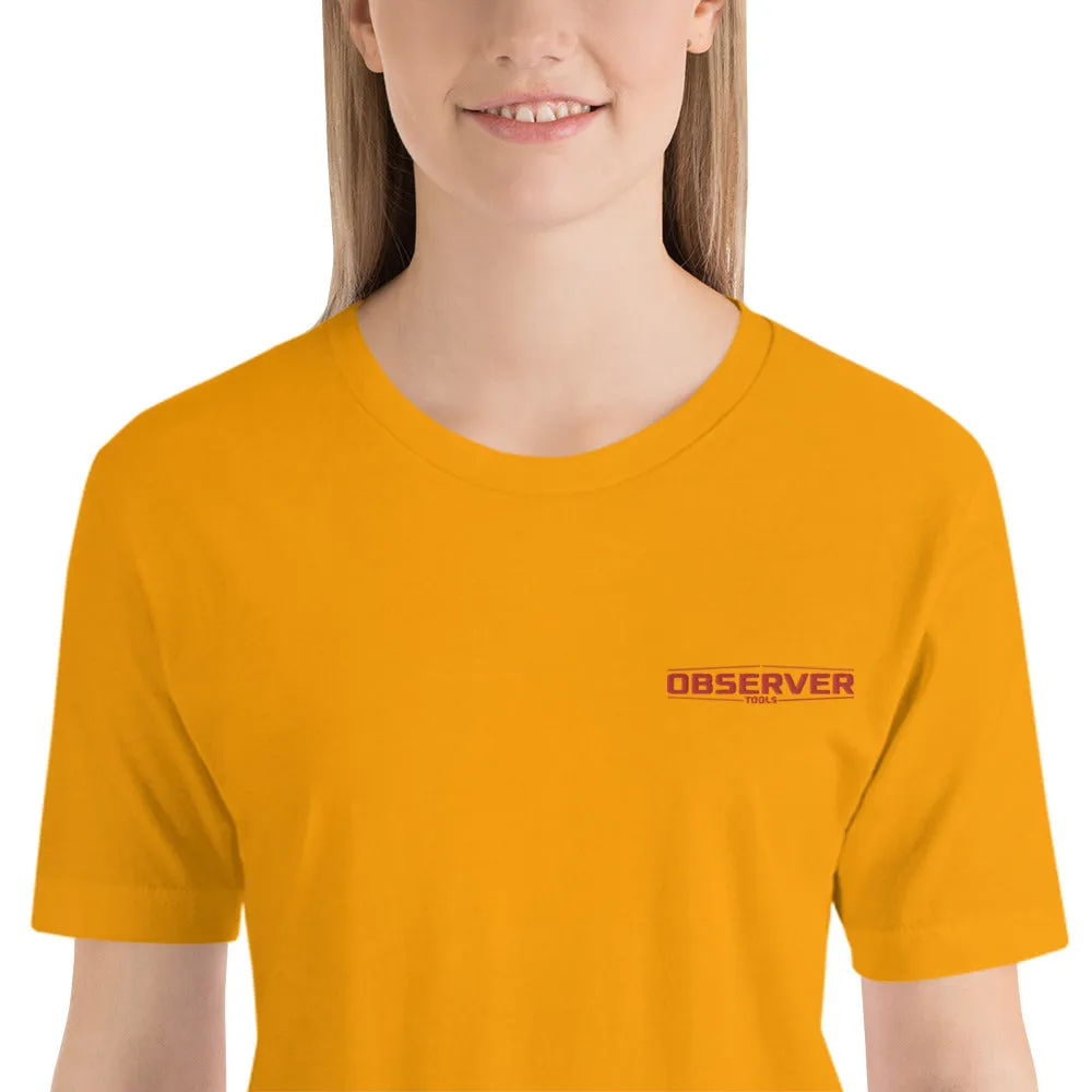 Women's Classic-Fit T-Shirt - Orange Embroidered Logo