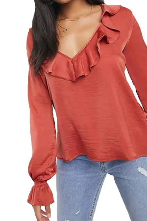 Womens Stretch cuffs Blouse - UK 6/8