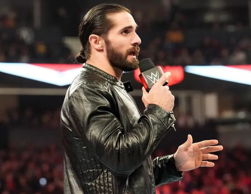 WWE Black Stylish Leather Jacket Worn by Seth Rollins | Seth Rollins Leather Jacket