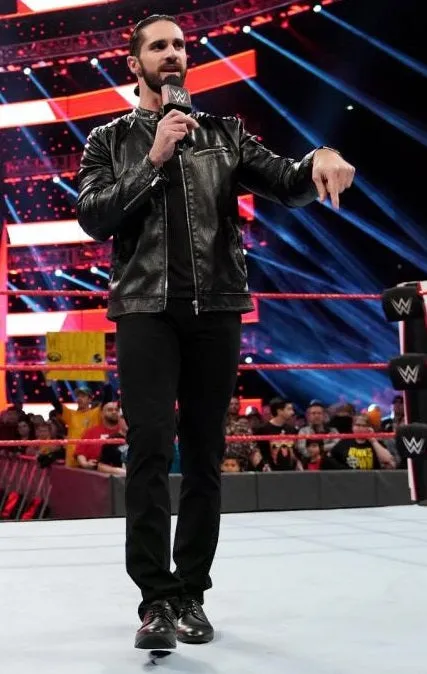 WWE Black Stylish Leather Jacket Worn by Seth Rollins | Seth Rollins Leather Jacket